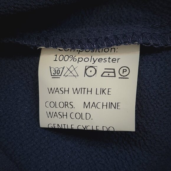 Shein Womens Navy Blue Ruffle Trim Sleeveless V-Neck Top Shirt Blouse Size XL - Picture 6 of 8